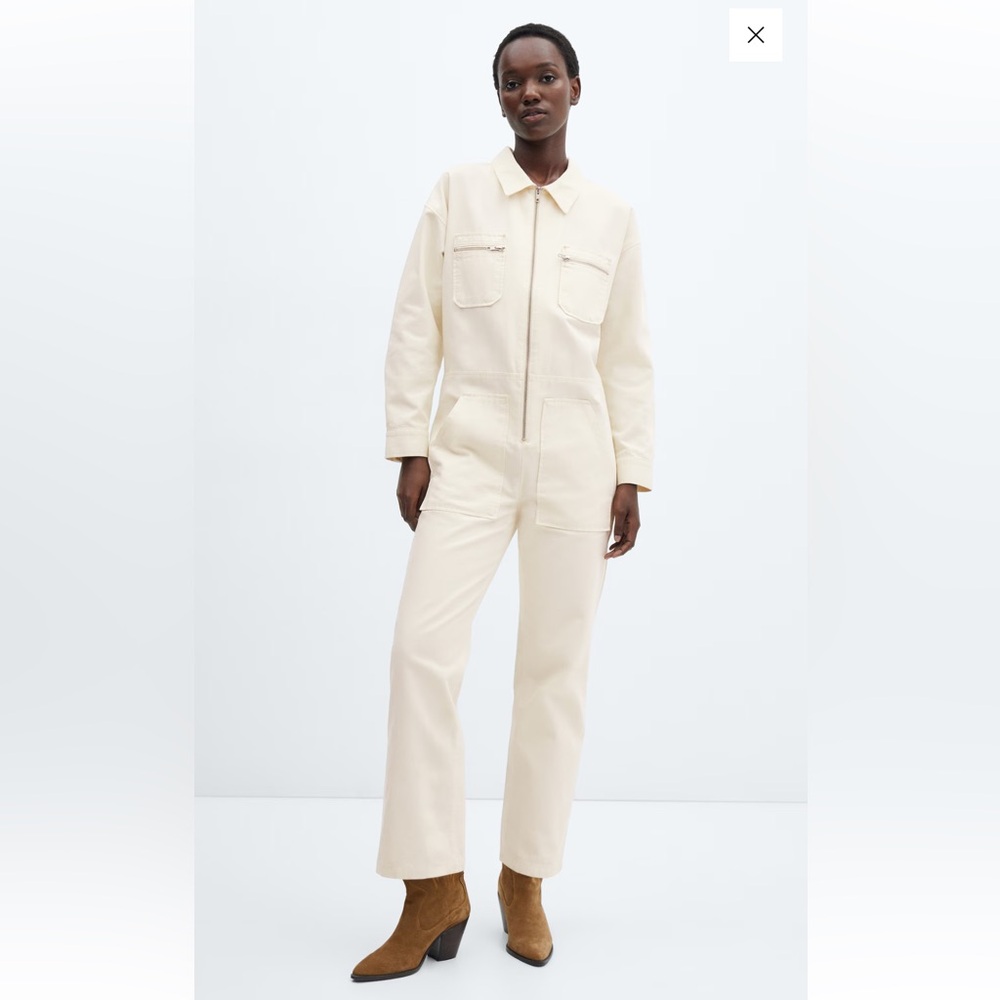 MANGO Denim Jumpsuit